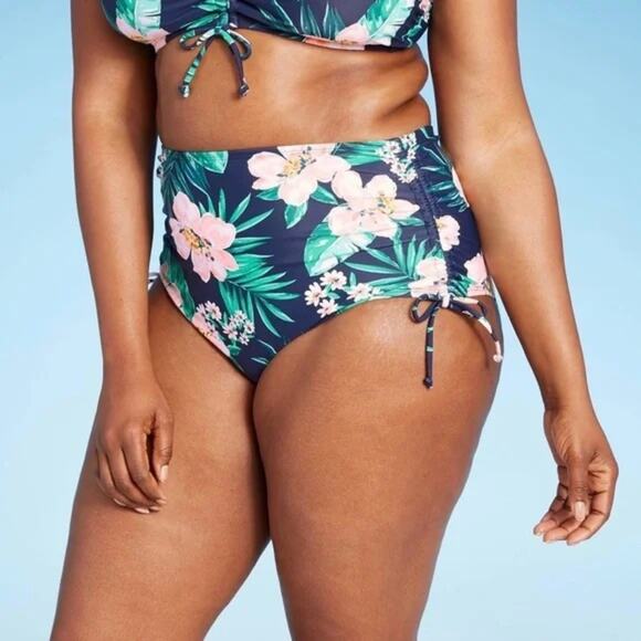 Target Hawaiian bikini bottoms NWT 14 W - Picture 1 of 5